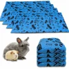 NEO SOLVO - Lot de 4 - tapis qui remplace la litière pour cochon d'inde et lapin - absorbant, imperméable, passe en machine 105 x 105 cm