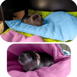 NEO SOLVO - Tapis pour cochon d'inde et lapin en polaire - 70 x 35 cm - polaire absorbant, lavable en machine, economique et ecologique