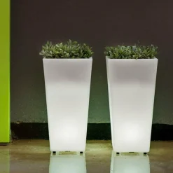 NEWGARDEN - Pot lumineux melisa 30 lumière blanche froide par câble 30x30x58cm