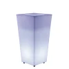 NEWGARDEN - Pot lumineux melisa 40 solaire+batterie rechargeable led rgb avec télécommande 40x40x90cm