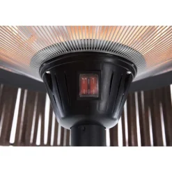 OUTTRADE - Chauffage halogène extérieur ARTIX CORDA 2100 en acier brun - D.60 cm