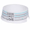 PARIS PRIX - Gamelle pour chien & chat "you're my love" 25cm blanc