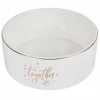 PARIS PRIX - Gamelle pour chien & chat "together" 16cm blanc