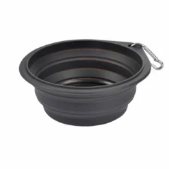 PARIS PRIX - Gamelle rétractable pour chien "voyage" 15cm anthracite