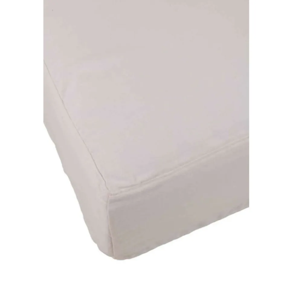 PARIS PRIX - Housse pour pouf "monaco" 105x105cm blanc