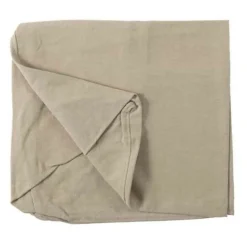 PARIS PRIX - Housse pour pouf "monaco" 105x105cm naturel