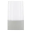 PARIS PRIX - Lampe à poser d'extérieur led "tubu" 18cm gris
