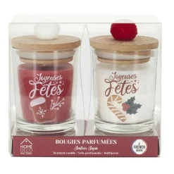 PARIS PRIX - Lot de 2 bougies parfumées 