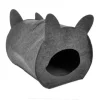PARIS PRIX - Niche pour chat & poignée "feutrine" 40cm anthracite