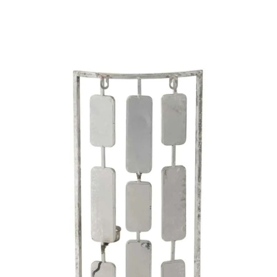 PARIS PRIX - Photophore avec miroirs "comenza" 52cm gris