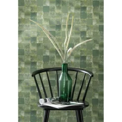 PARIS PRIX - Vase bouteille en verre "sigma" 35cm vert