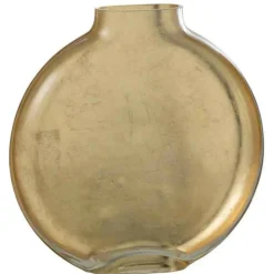 PARIS PRIX - Vase design en verre "miki" 25cm or