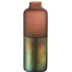 PARIS PRIX - Vase design en verre "ignacio" 42cm rose