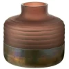 PARIS PRIX - Vase design en verre "ignacio" 22cm rose