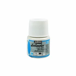 PÉBÉO - Peinture textile setacolor opaque effet daim - blanc antique - 45 ml