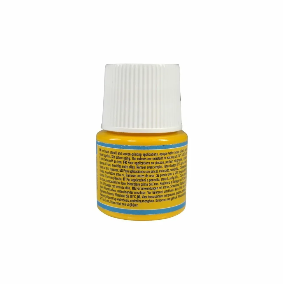 PÉBÉO - Peinture textile setacolor opaque - jaune - 45 ml