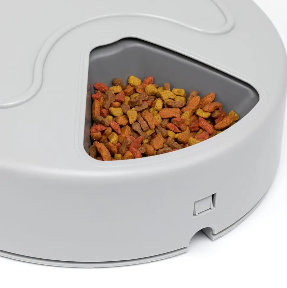 PETSAFE - Mangeoire animaux de compagnie 5 repas eatwell minuterie gris