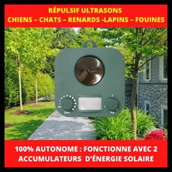 PIER 17 NEW YORK - Retro repulsif ultrason chiens chats photovoltaique - retro