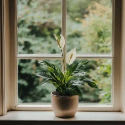 PLANT IN A BOX - Fleur de lune - set de 2 - spathiphyllum 'lima' - hauteur 60-75cm - ⌀17cm