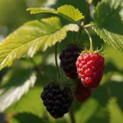 PLANT IN A BOX - Framboisier - set de 2 - rubus idaeus 'malling promise' - h50-60cm - ⌀15cm