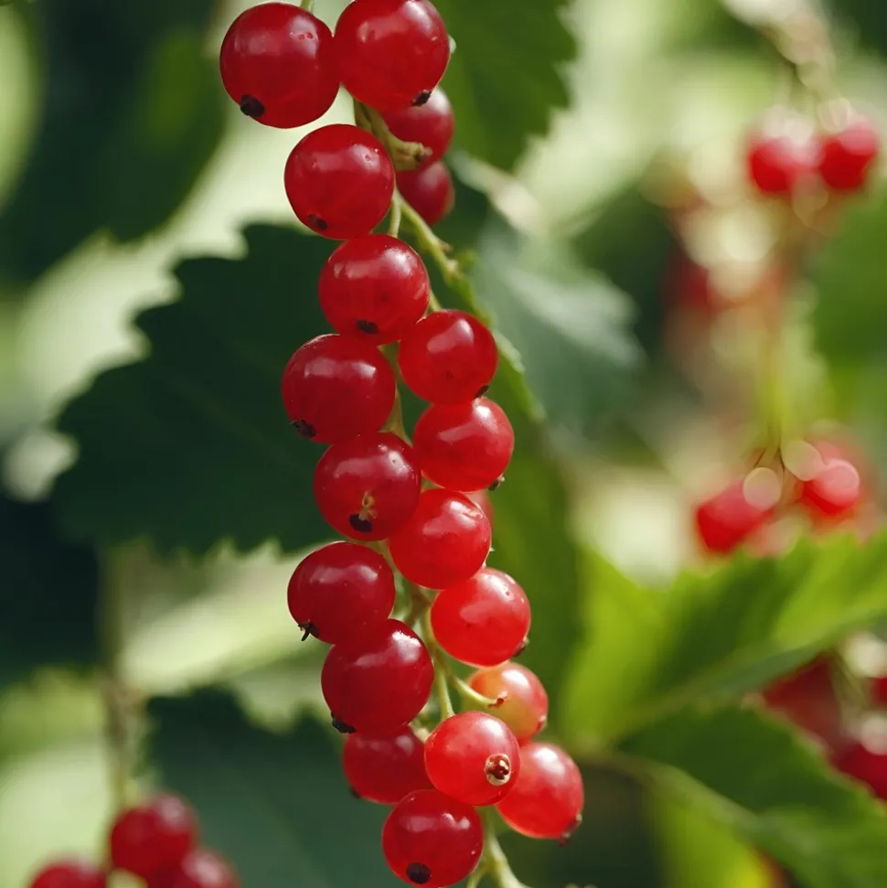 PLANT IN A BOX - Groseillier à grappes - set de 2 - ribes rubrum - hauteur 50-60cm - ⌀15cm