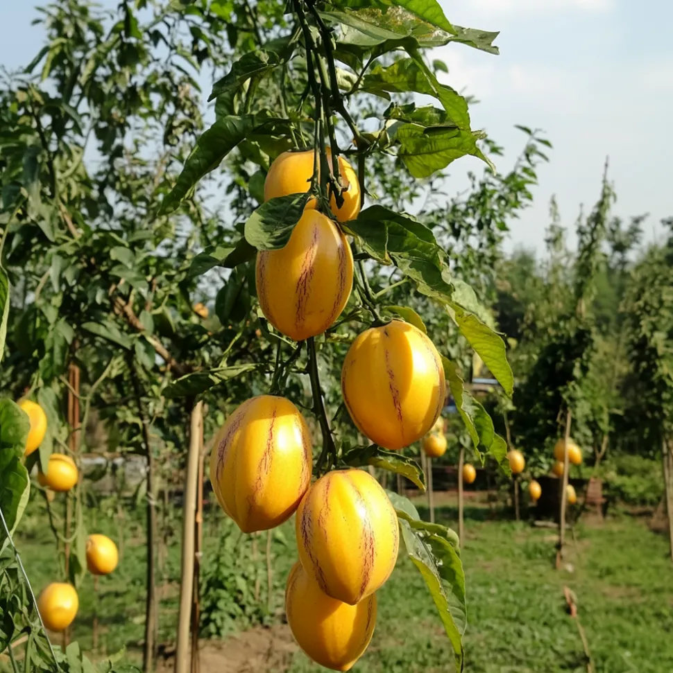 PLANT IN A BOX - Tomatillo - set de 6 - solanum muricatum 'pepino gold' - hauteur 25-40cm - ⌀9cm