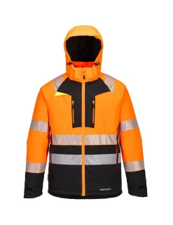 PORTWEST - Parka d'hiver dx4 hi-vis class 2 - taille m - orange/noir - portwest