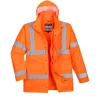 PORTWEST - Parka hi-vis 4-en-1 couleur : orange taille xl - portwest