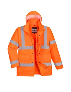 PORTWEST - Parka hi-vis 4-en-1 couleur : orange taille xl - portwest