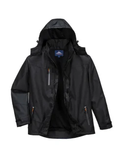 PORTWEST - Veste coach extérieure couleur : noir taille l - portwest