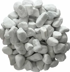 PRADIER - Galet roulé blanc carrare 15/25 en sac de 15 KG