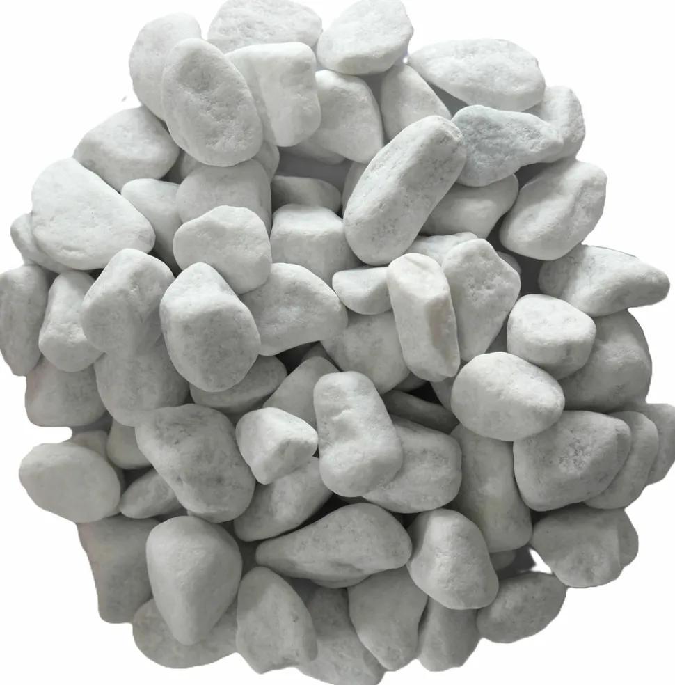 PRADIER - Galet roulé blanc carrare 15/25 en sac de 15 KG