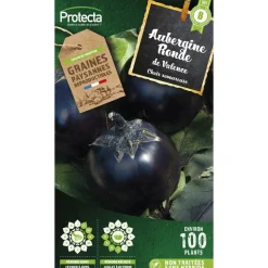 PROTECTA - Graines paysannes - aubergine ronde de valence