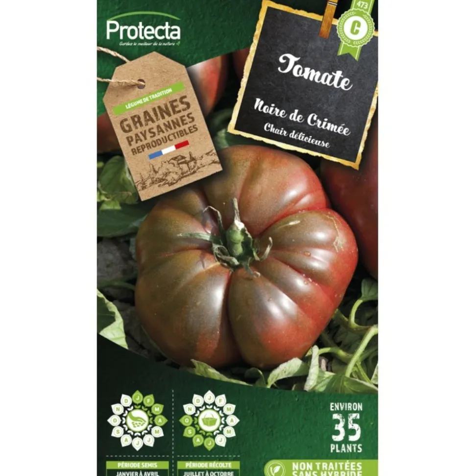PROTECTA - Graines paysannes - tomate noire de crimée
