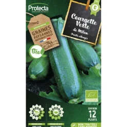 PROTECTA - Graines paysannes - courgette verte de milan bio