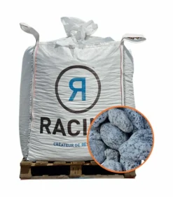 RACINE - Paillage minéral galet marbre pigat 40-60mm, big bag 500 kg - f-pai080