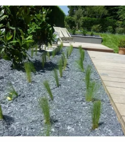 RACINE - Paillage naturel ardoise grise 10-40 big bag 500 litres pour 10m2 - pro435-bb500
