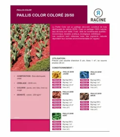 RACINE - Paillis color jaune 20/50mm big bag de 1 m3 - pro108