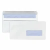 RAJA - 500 enveloppes blanches en papier avec fenêtre - 11 x 22 cm
