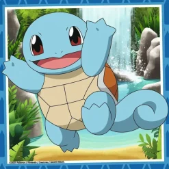 RAVENSBURGER - Puzzle pour enfants 3 x 49 pièces pokémon - salameche, bulbizarre et carapuce 3 posters inclus