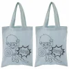 RAYHER - 2 sacs en coton bleu 25 x 20 cm - super-héros