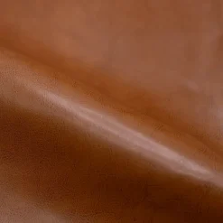 RENDEZ-VOUS DÉCO - Club - canapé 2 places camel en croute de cuir enduite