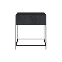RENDEZ-VOUS DÉCO - Jakson - table de chevet 1 tiroir en bois d'acacia et métal noir