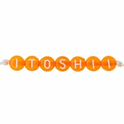 RICO DESIGN - 165 perles 5 x 7 mm - lettres rondes - orange