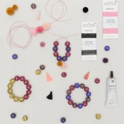 RICO DESIGN - 5 perles acid leo rose fuchsia ø 16 mm