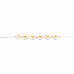 RICO DESIGN - 165 perles centre coeur 5 x 7 mm - doré