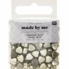 RICO DESIGN - 165 perles coeur 5 x 7 mm - doré