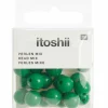 RICO DESIGN - 24 perles rondes 10 mm - vert foncé