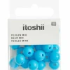 RICO DESIGN - 24 perles rondes 10 mm - turquoise