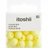 RICO DESIGN - 24 perles rondes 10 mm - jaune